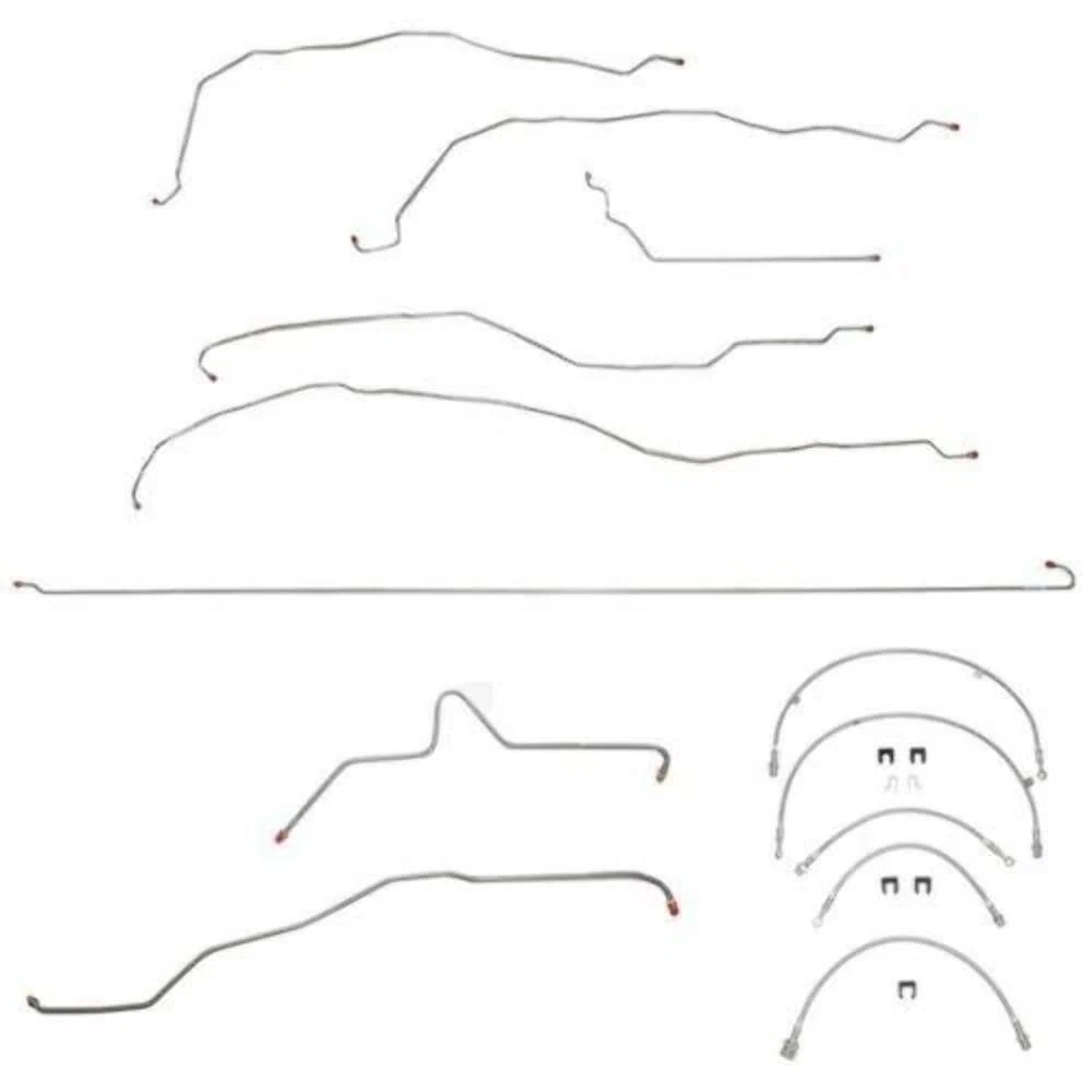 99-02 Chevrolet Silverado 1500 Brake Line & Hose Kit 2WD Ext Cab_Long Bed